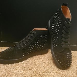 Christian Louis Vuitton Louis Orlato Suede High-top sneakers